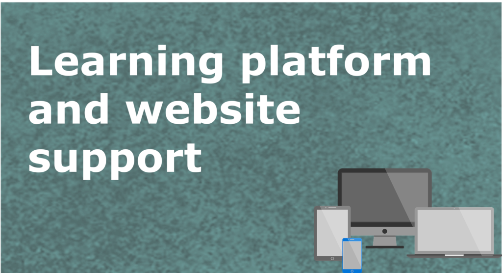 Learning platyform and website support